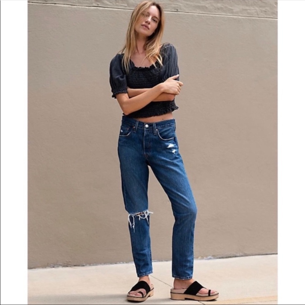 Levi's 501 Skinny destructed Jeans